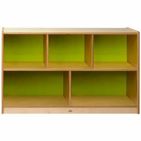 WHITNEY BROTHERS WB CH1330G Whitney+ Wood Kids Cabinet, Electric Lime Back Panels - 48x14x30'' 9461330G